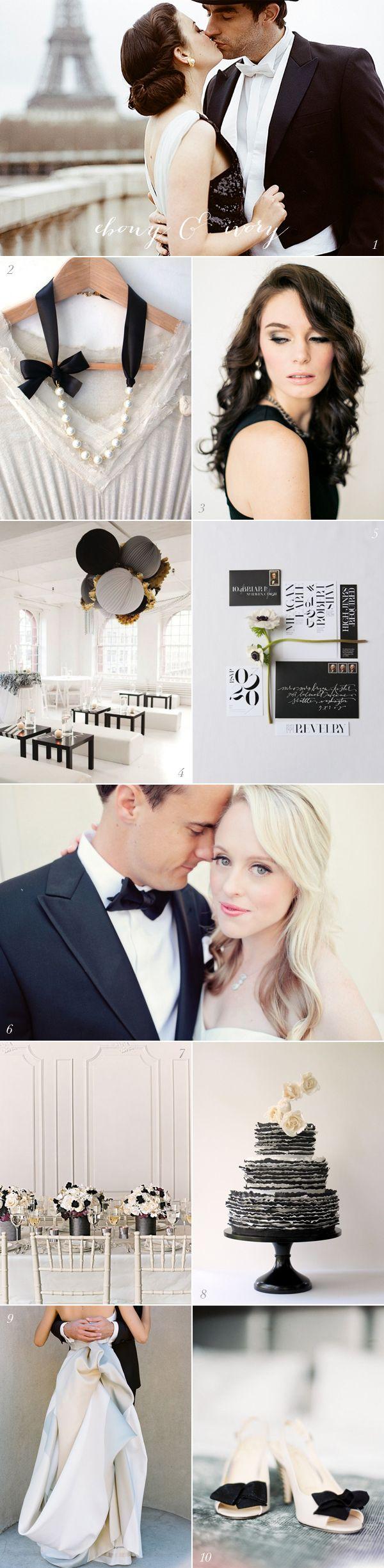 زفاف - عرس الألوان: أسود أبيض