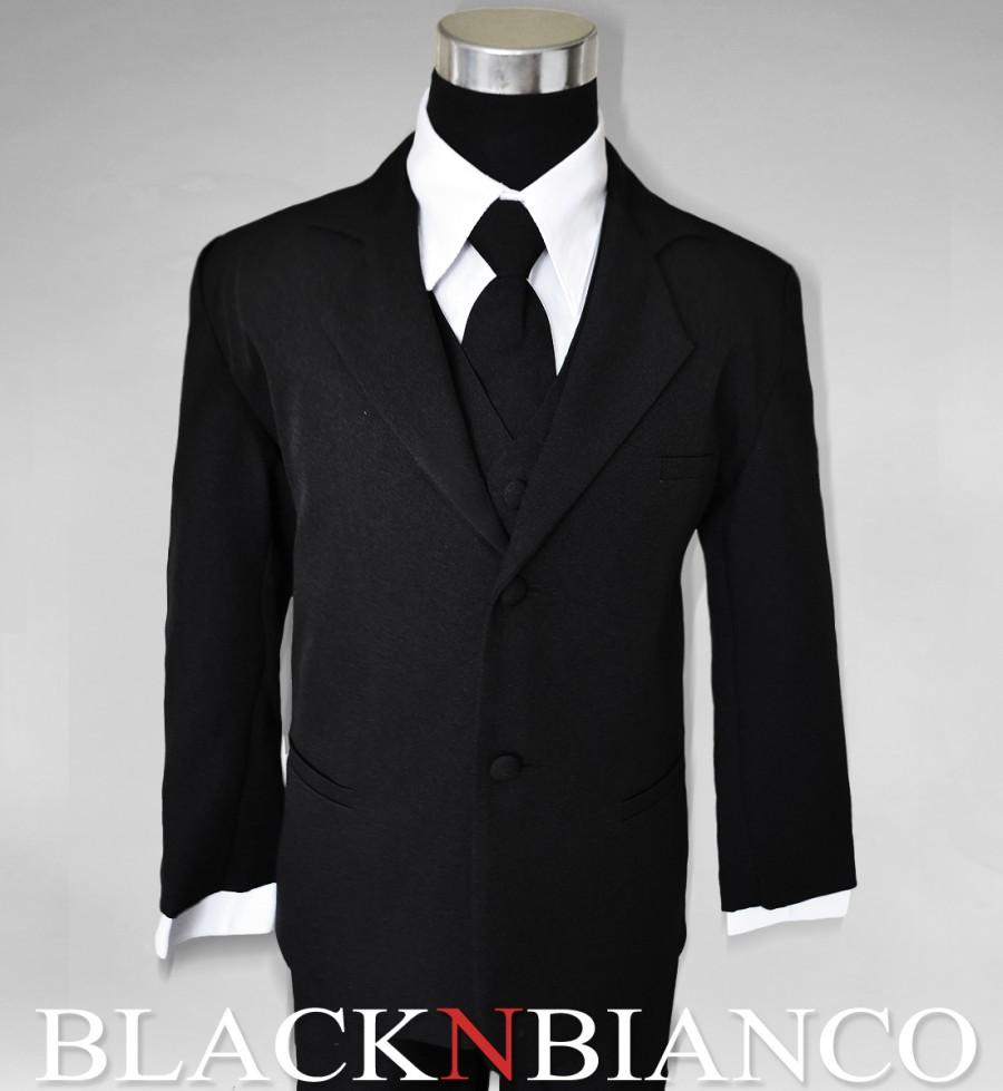 Mariage - Boys Suits in Black Dresswear