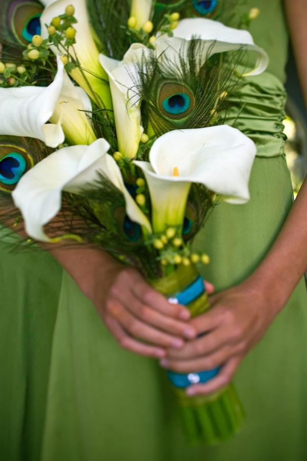 زفاف - باقة الزفاف الخضراء