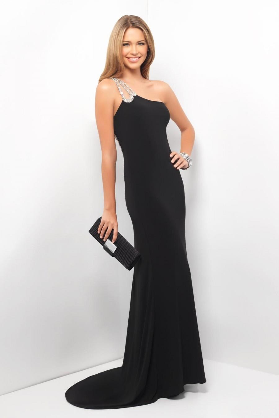 زفاف - Free Shipping One-shoulder Elastic Satin Prom Dress