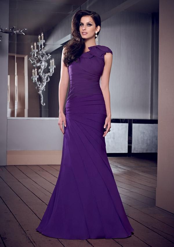 Wedding - Asymmetrical One Shoulder Gown Mother Of The Bride Dresses(HM0693)