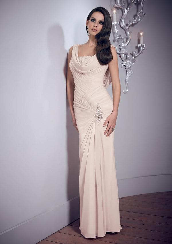 Wedding - Draped Chiffon Gown Mother Of The Bride Dresses(HM0686)