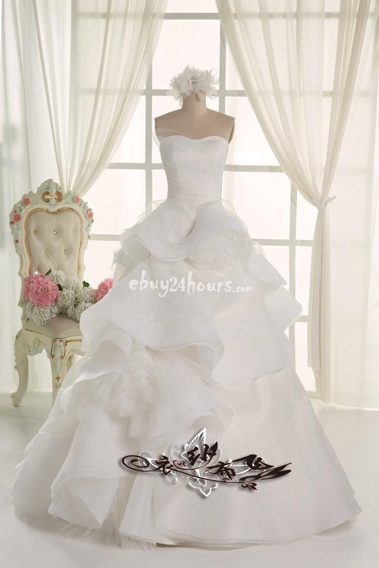 Свадьба - Elegant  trendy strapless A-line princess wedding dress