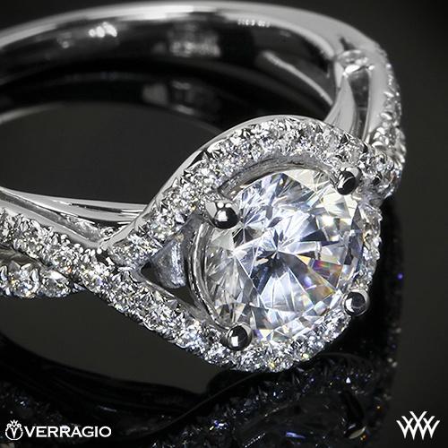 Mariage - Diamant Halo Anneaux