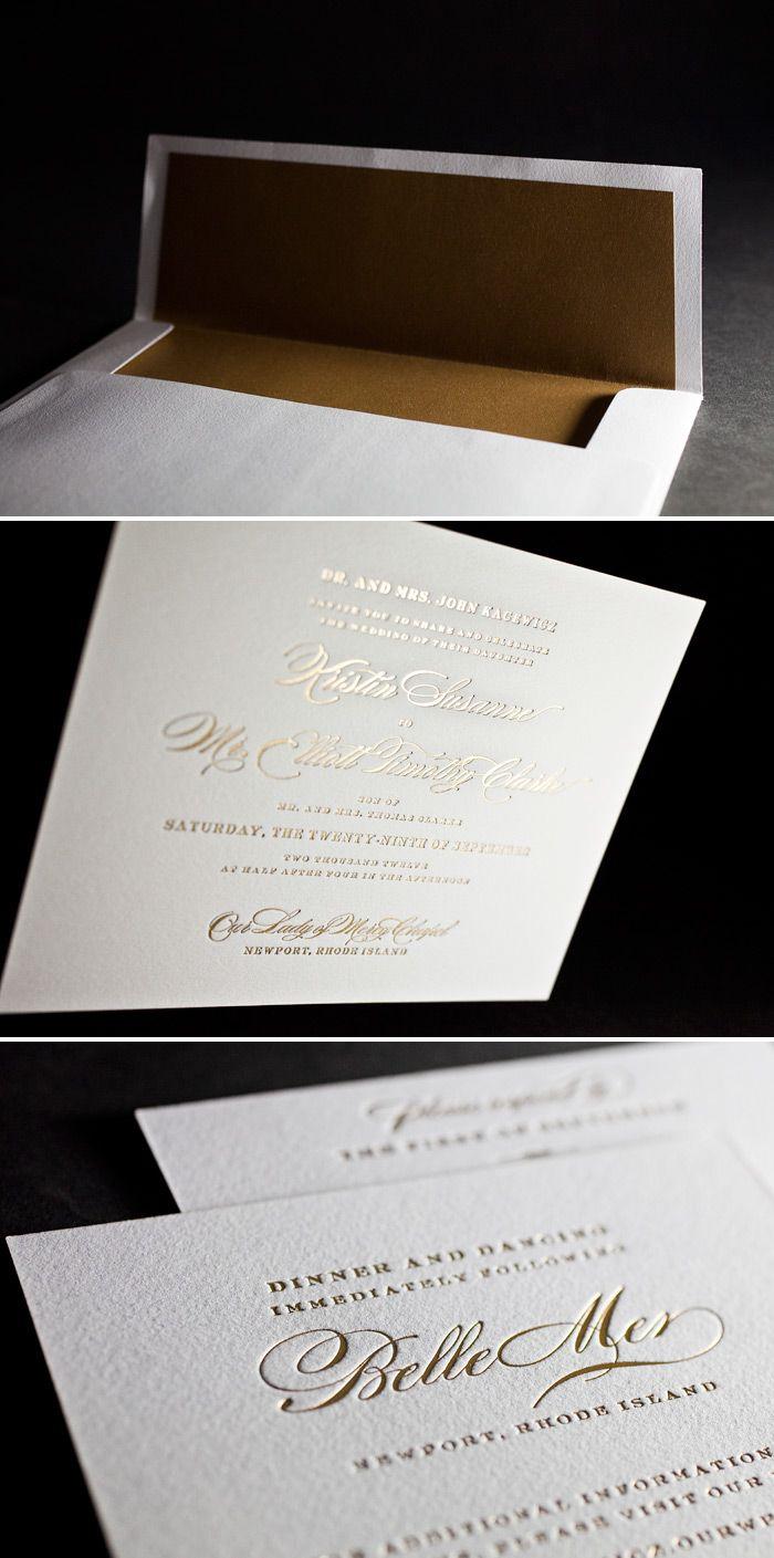 Свадьба - Приглашение " Бумажного Золота"