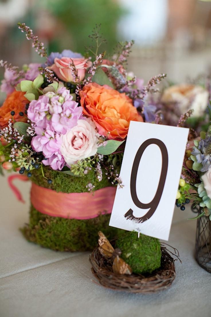 Wedding - Amazing Floral Table Number