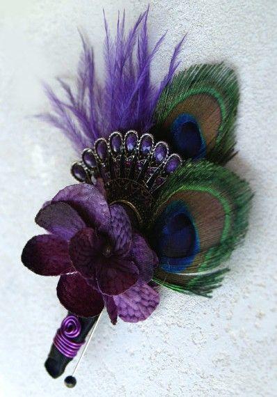 Wedding - Feathery Peacock