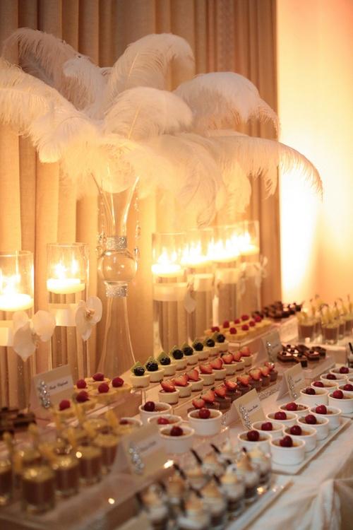 Hochzeit - Dessert Tabellen
