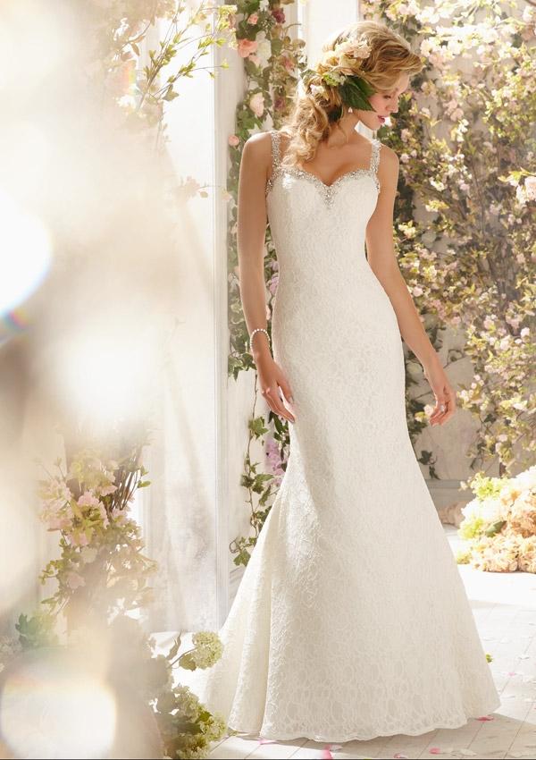 زفاف - Poetic Lace Trimmed With Diamanté Beading Wedding Dresses(HM0242)