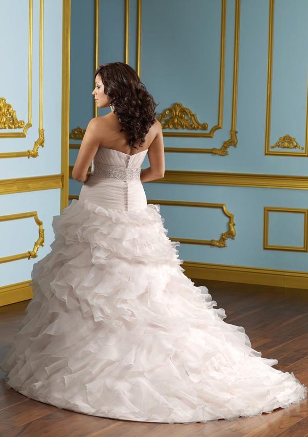 زفاف - Lustrous Satin With Embroidery Wedding Dresses(HM0233)