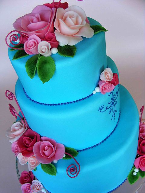 Hochzeit - Hochzeiten-Kuchen