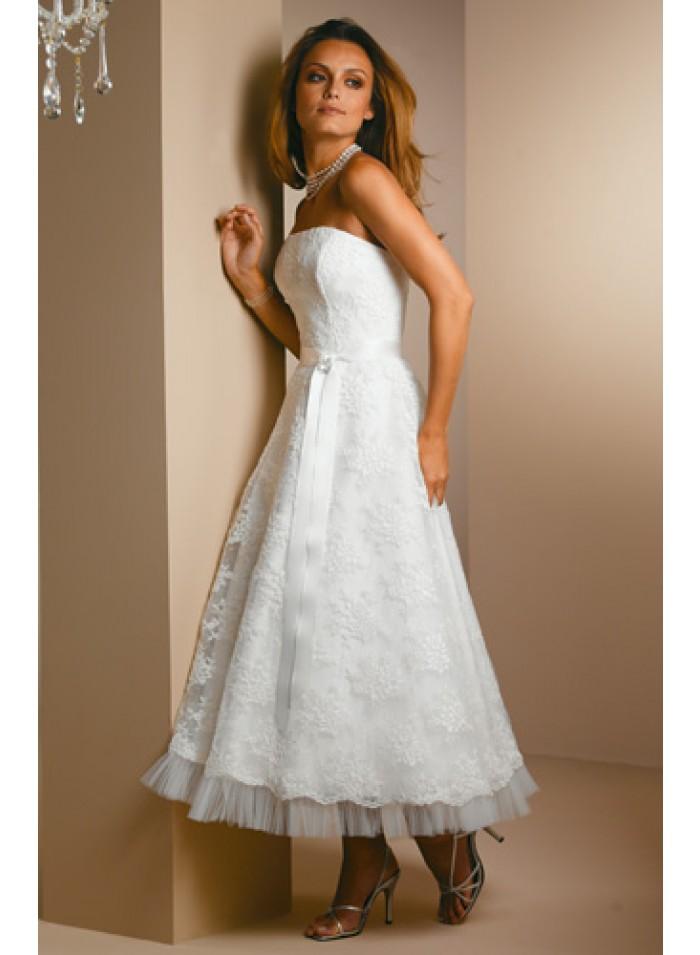 Wedding - Ankle-length Empire Knee-length Strapless Princess Wedding Dresses WE1092