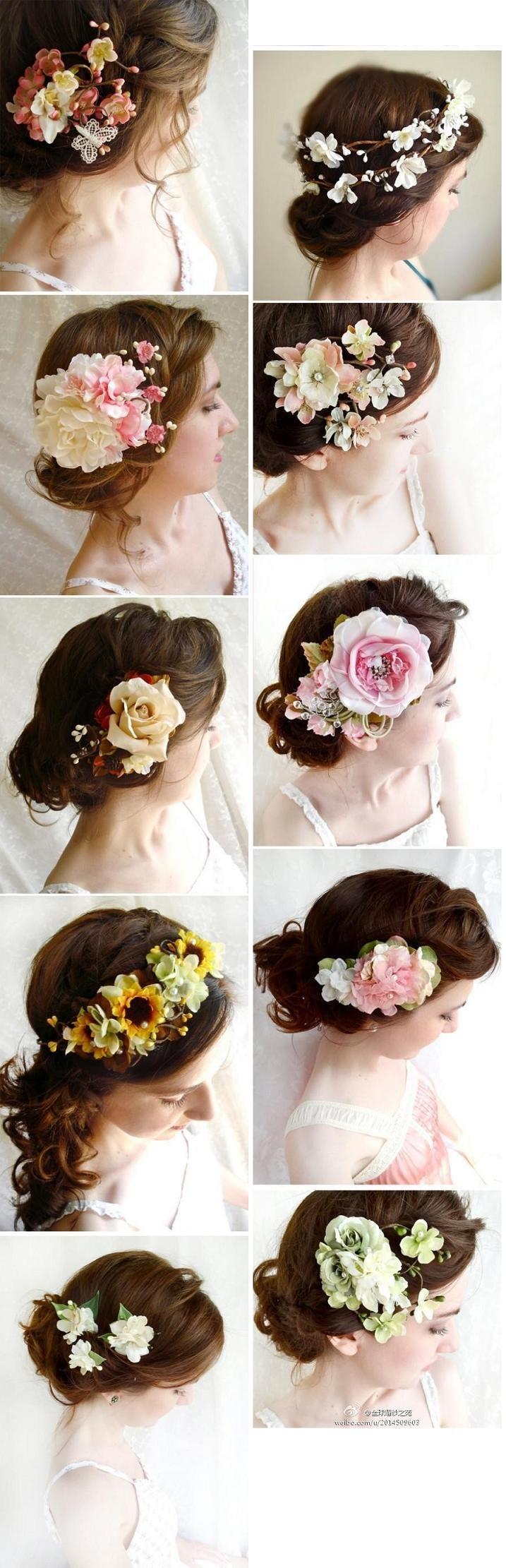 زفاف - تسريحات الشعر للعروس.