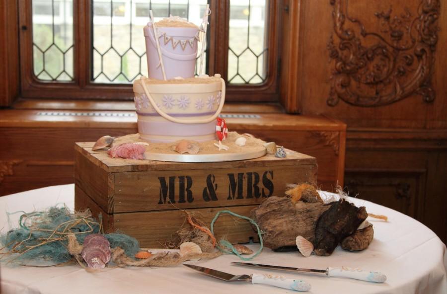 Wedding - Bucket And Sand Wedding Cake