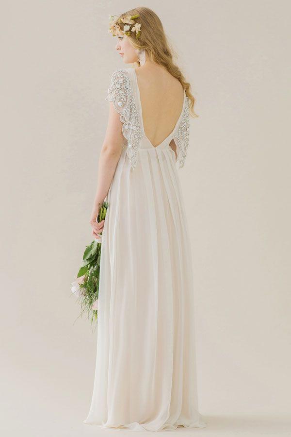Wedding - Romantic backless wedding dress