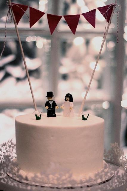Hochzeit - Hochzeiten-Kuchen, Topper