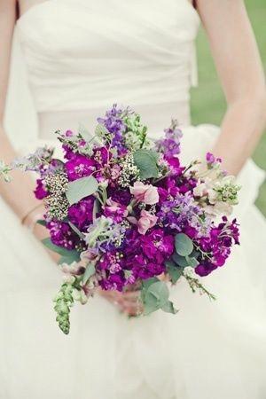 Свадьба - Букеты В Фиолетовый