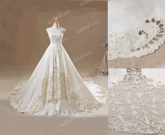 Свадьба - Свадебное платье без бретелек Вдохновение