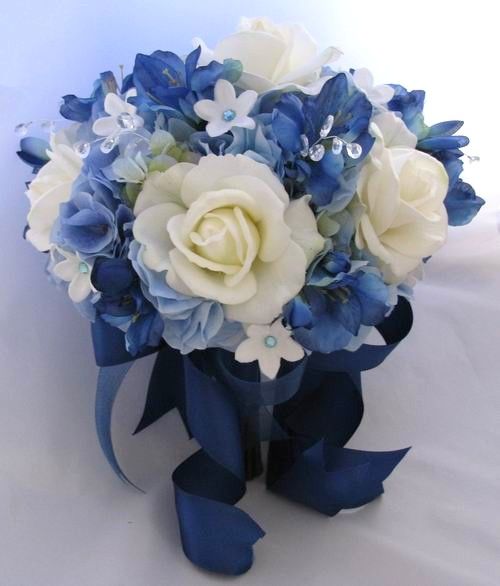 زفاف - باقات والأزرق