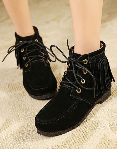 korean style black shoes