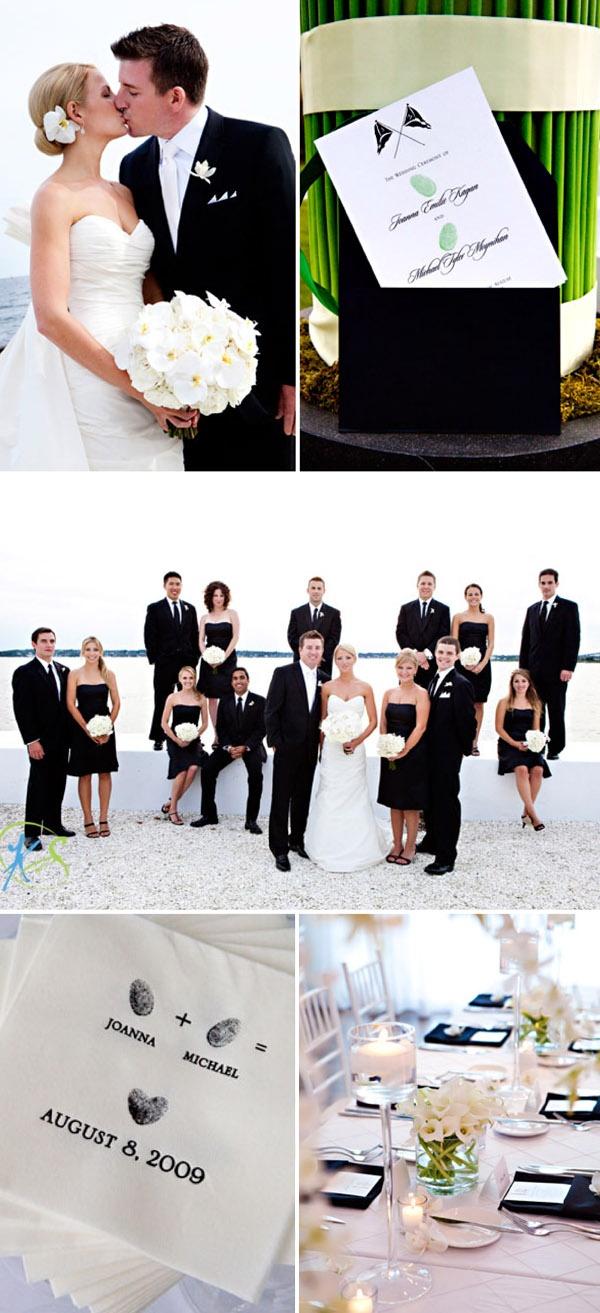 Свадьба - Классический Черный/Белый Свадебный