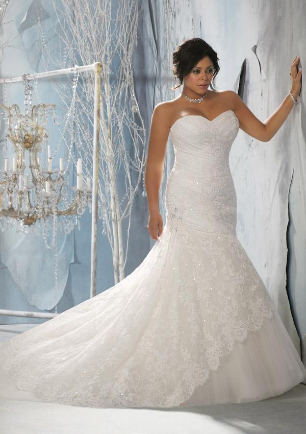 Свадьба - Wanweier - cheap beach wedding dresses, Hot Alencon Lace over Tulle with Embroidered Appliques Online Sales in 58weddingdress