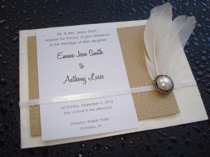 Wedding - Invitation Paper Gold