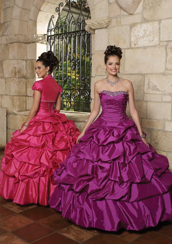 زفاف - Beaded Taffeta - Matching Bolero Bridesmaids Dresses(HM0598)