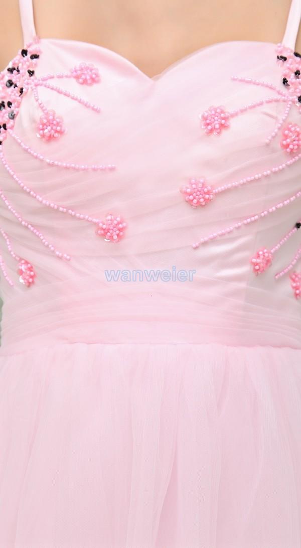 Wedding - Find Your Fashionable Sheath Sling Short Mini Organza Pink Cocktail Dress With Beading(Zj5475) Here ,Wanweier Cocktail Dresses - A perfect moment for you.