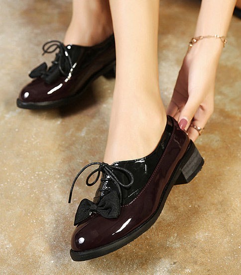 Hochzeit - Korean Style Bear Embellished Shoes Flat Black FT0097