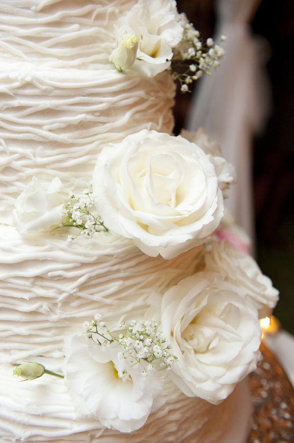 Mariage - Blanc et or mariage Gâteaux