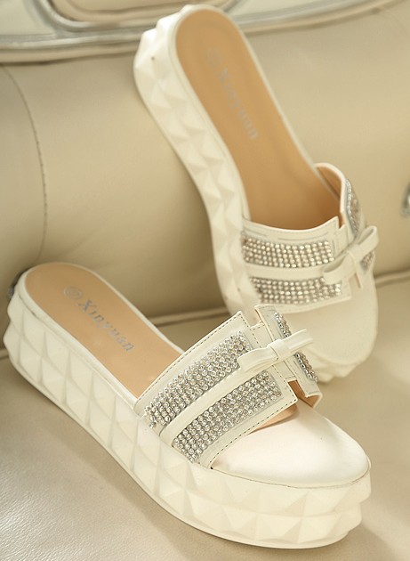 Hochzeit - Fashion Style Water Proof Thick Heels Sandals Blue Blue SP0044