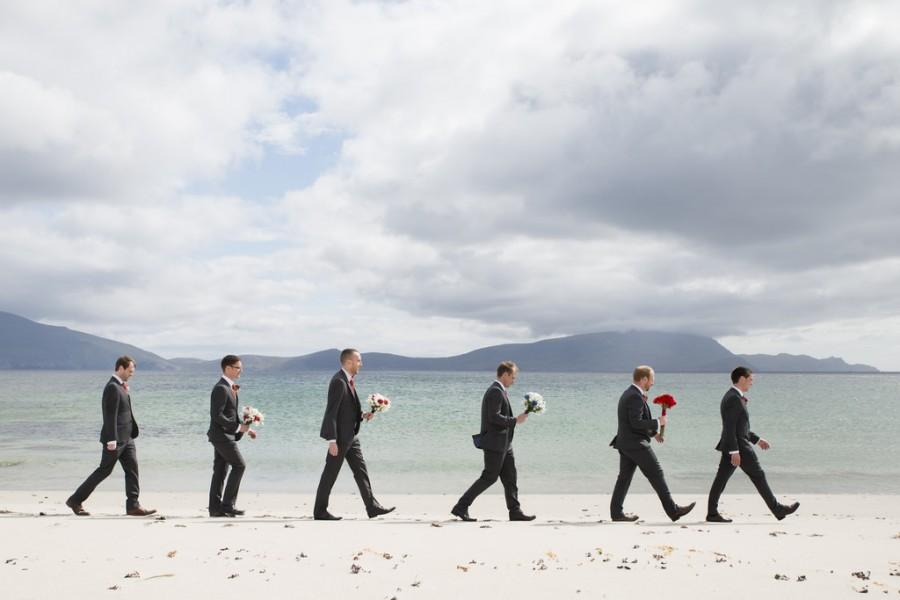 Wedding - Groomsmen On The Beach