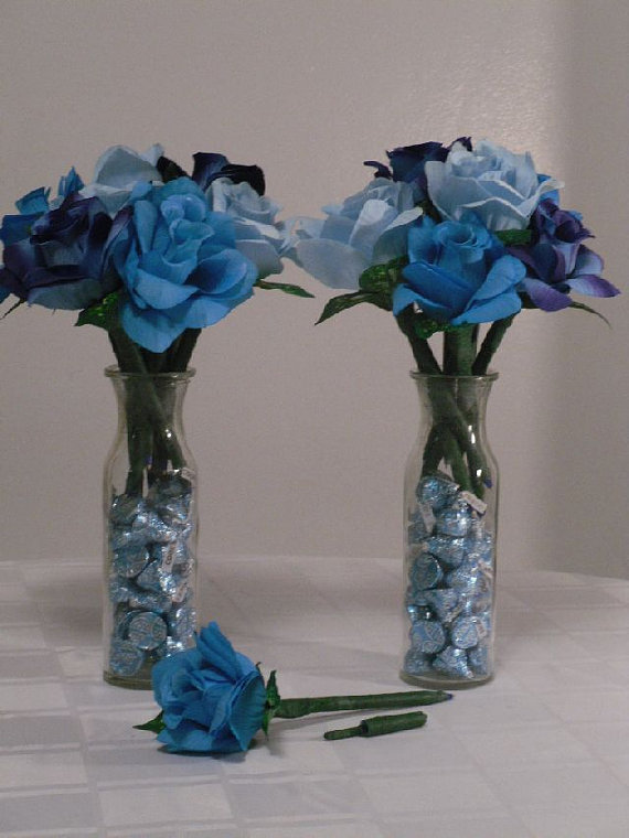 Wedding - Blue Rose of Chocolate Kisses