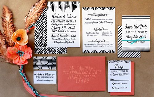Wedding - Modern Invites   Paper