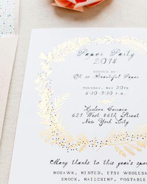 Hochzeit - Papier Party 2014-Einladungen!