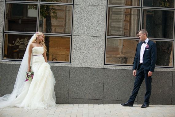 زفاف - الأميرة نمط اللباس طويل الزفاف Ilonka