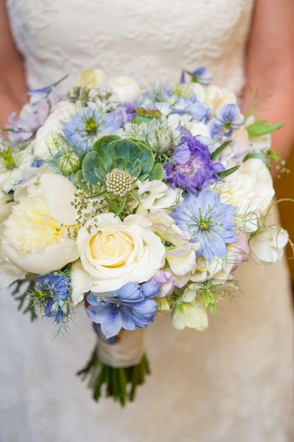 زفاف - الأزرق والأبيض الزفاف