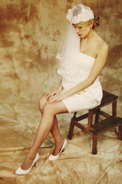 زفاف - رايات الرجعية الحجاب الزفاف A 16