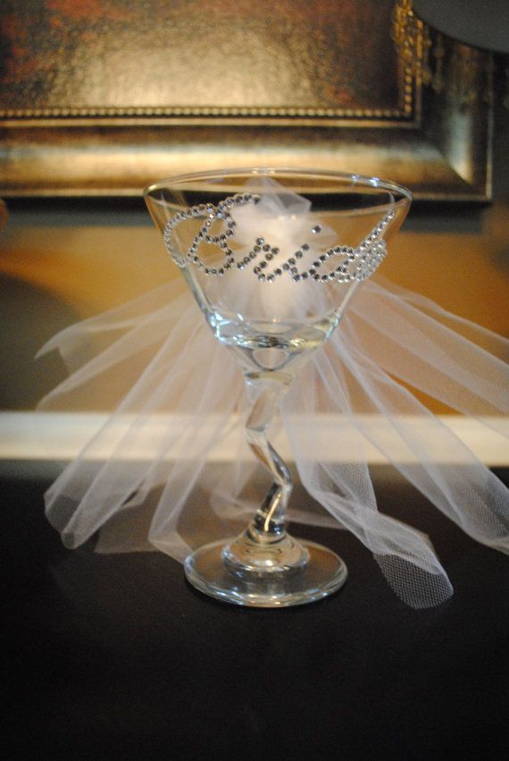 Hochzeit - Hochzeits-Braut-Martini-Glas