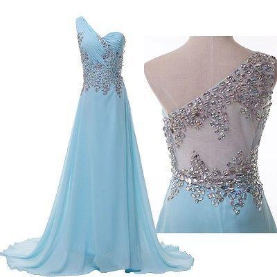 Wedding - Stunning Beaded Chiffon Evening/Formal/Ball Gown/Party/Pageant/Prom Dresses Long
