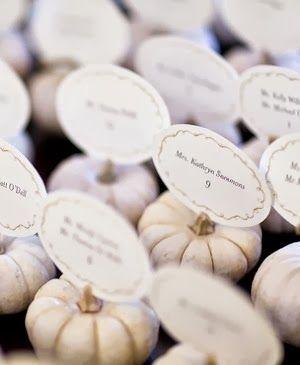 Wedding - Decorating With Mini Pumpkins
