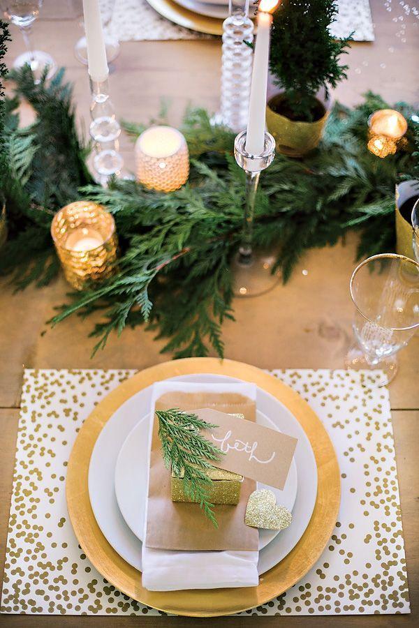 Wedding - Sparkly Holiday Wine & Crafting Party {Gold   White