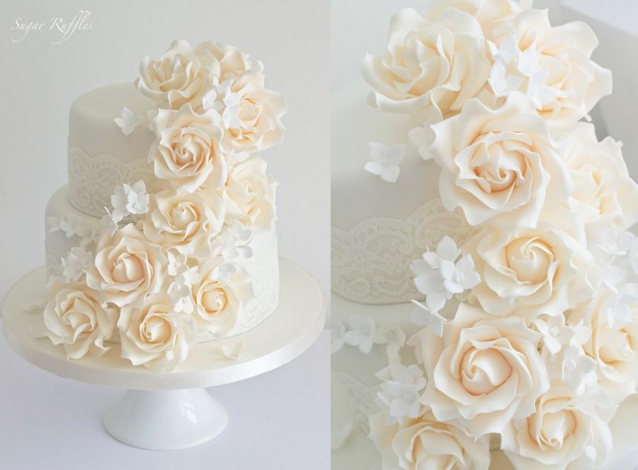 Wedding - Cascading Roses & Hydrangea