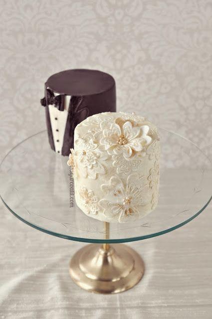 Hochzeit - Braut-und Bräutigam-Minikuchen!