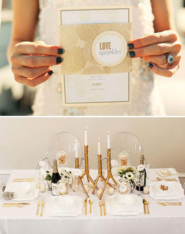 Wedding - Inspired By Glittering Gold Wedding Ideas