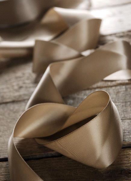 Wedding - Satin Ribbon Double Face Taupe 1-1/2" Width 50 Yards