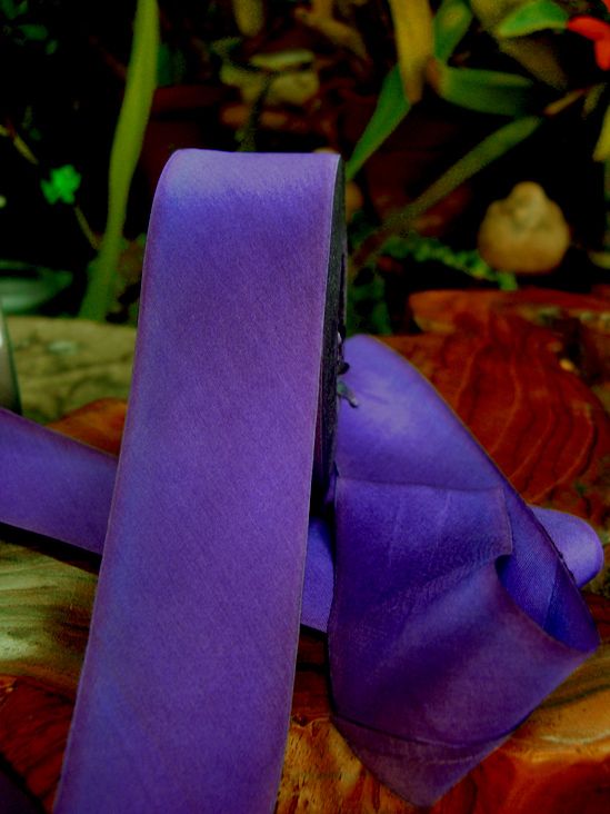 Wedding - Custom Dyed Silk Ribbon Savor Purple 1.5" Width 38 Yards