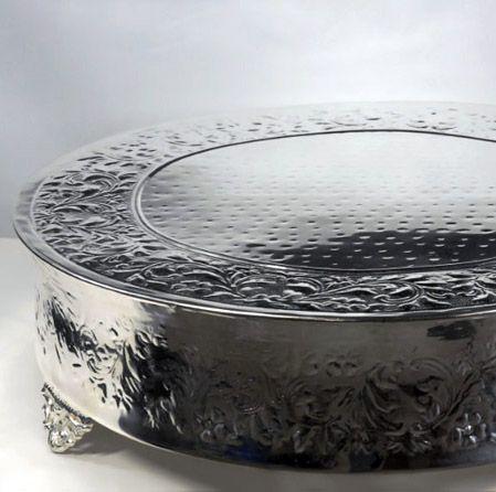 Wedding - Wedding Cake Stands 22" Plateau Silver Plated