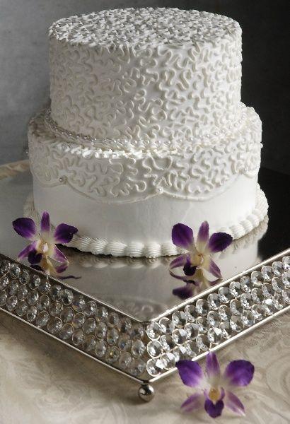 Mariage - Cristal stand de gâteau 14po